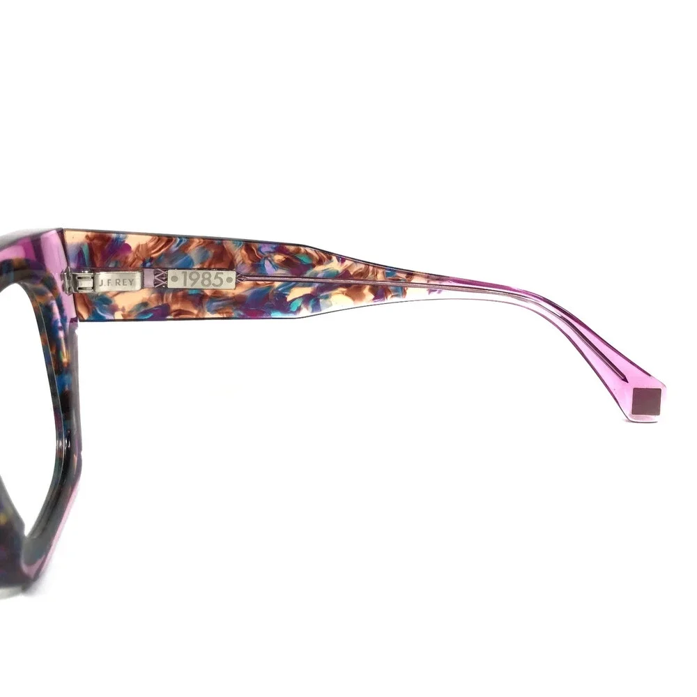 J. F. Rey Eyeglasses Frame ARIZONA 825 Clear Purple Blue Tortoise 48-22-143